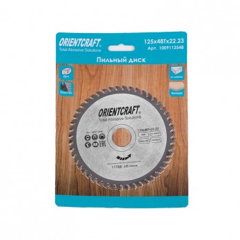 Medienos pjovimo diskas ORIENTCRAFT 125x48Tx22,23 mm