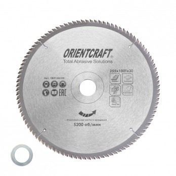 Medienos pjovimo diskas ORIENTCRAFT 255x100Tx30/20 mm