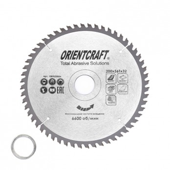 Medienos, aliuminio pjovimo diskas ORIENTCRAFT 200x56Tx32/30 mm