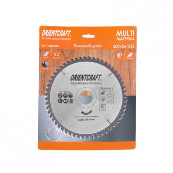 Medienos, aliuminio pjovimo diskas ORIENTCRAFT 200x56Tx32/30 mm