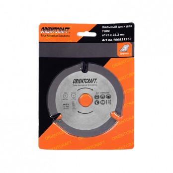 Medienos pjovimo diskas ORIENTCRAFT 125x3Tx22,23mm
