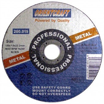 Metalo pjovimo diskas ORIENTCRAFT Professional, 150x1,6x22,23 mm, 200.019