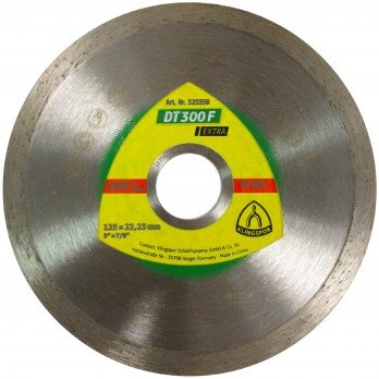 Deimantinis pjovimo diskas plytelėms KLINGSPOR DT 300 F Extra, 125x1,6x22,23 mm
