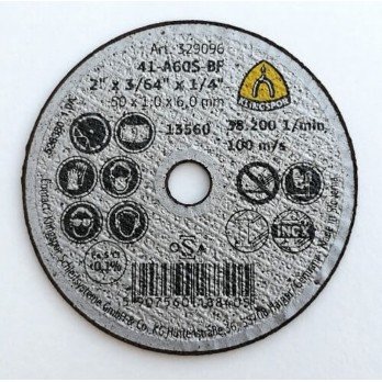 Mini metalo pjovimo diskas KLINGSPOR A 660 R Supra, 50x1,0x10 mm