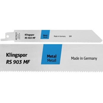 Tiesinio pjūklo pjūkleliai KLINGSPOR RS 903 MF, 150x19x0,9 mm, metalui, 5 vnt.
