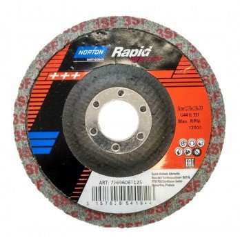 Šlifavimo diskas NORTON U4401, 125x12x22.23 mm, SIF13 T27B+
