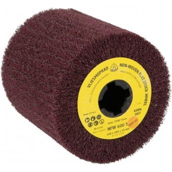Neaustinės medžiagos šlifavimo cilindras KLINGSPOR NFW 600 S, 100x100x19 mm, Coarse