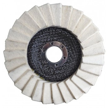 Poliravimo veltinis diskas ORIENTCRAFT Wool L, 125x22 mm, 116.00-Wool